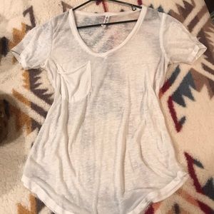 See thru white top